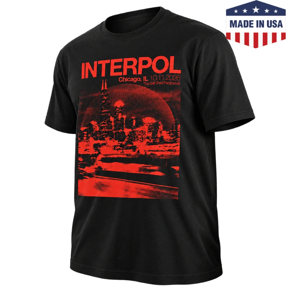 Interpol Chicago IL Event Poster T-Shirt October 11 2026