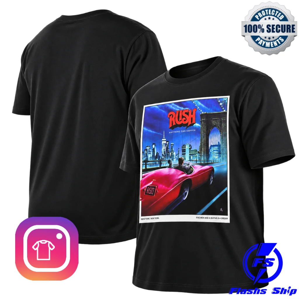 Rush Fifty Something Tour 2026 New York City Poster T-Shirt